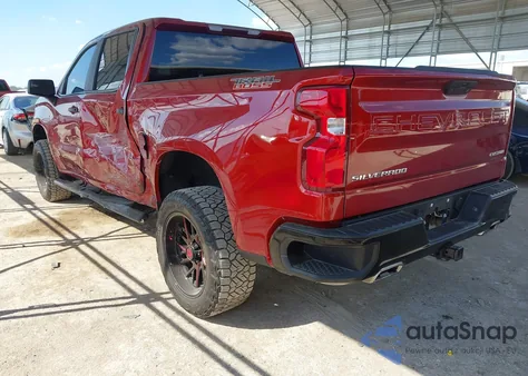 2021 Chevrolet Silverado 4Wd Short Bed Custom Trail Boss from USA, damaged, VIN 3GCPYCEFXMG383713